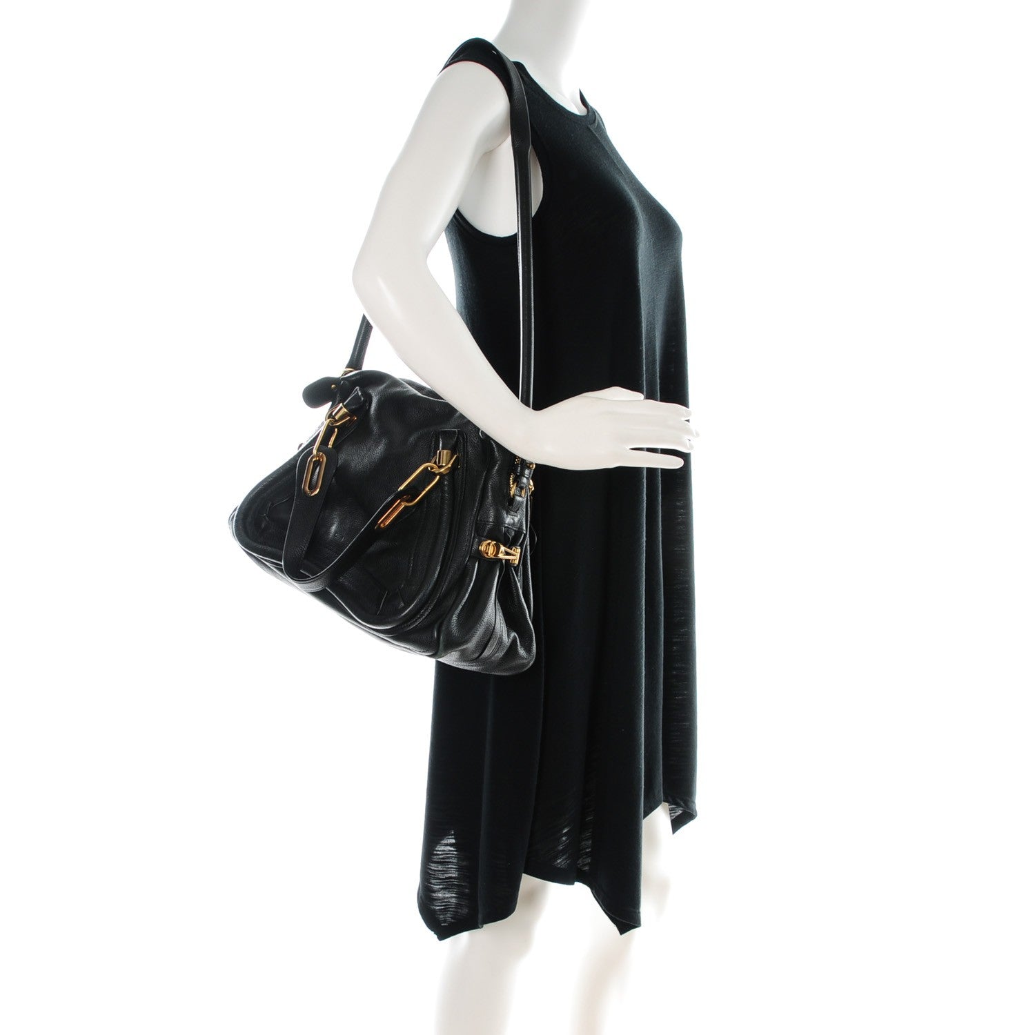 Chloe Calfskin Medium Paraty Black 2 of 8
