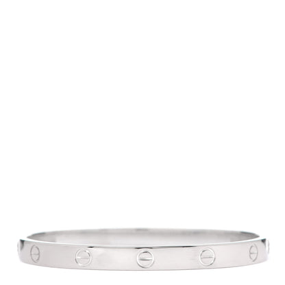 Cartier 18K White Gold LOVE Bracelet 18 3 of 5