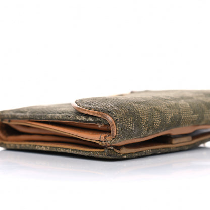 Christian Dior Monogram Compact Saddle Wallet Green 10 of 13