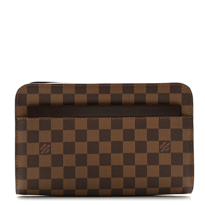Louis Vuitton Damier Ebene Pochette Saint Louis Clutch 1 of 10