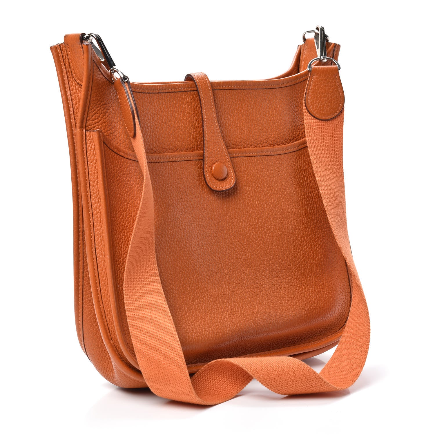 Hermes Taurillon Clemence Evelyne II PM Orange 3 of 9