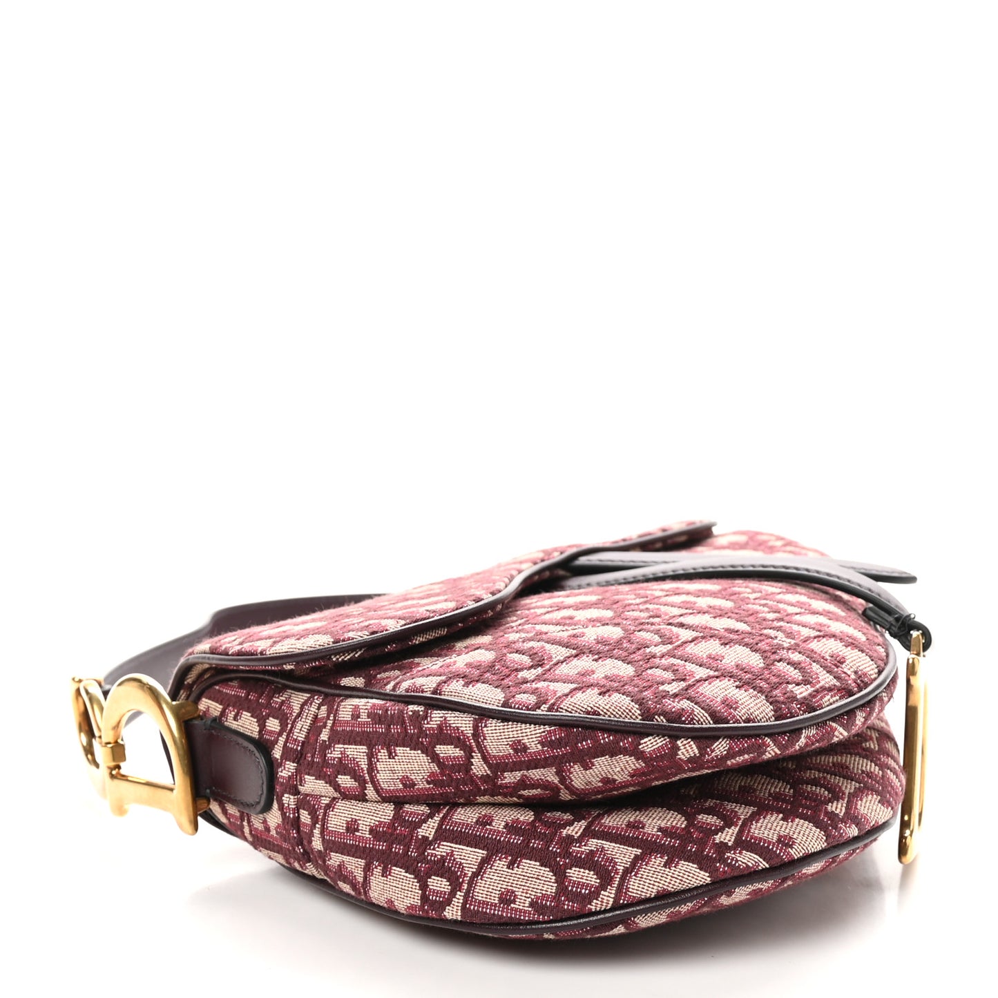 Oblique Saddle Bag Burgundy