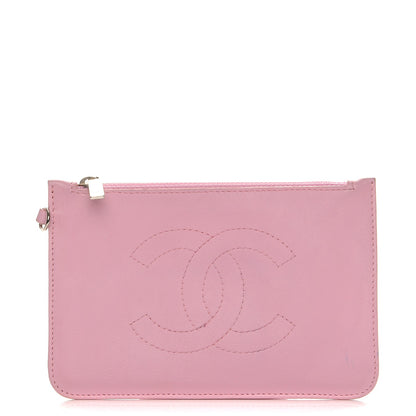 Chanel Lambskin Timeless CC Pochette Pink 1 of 9