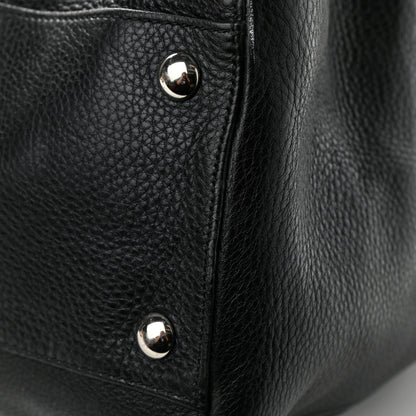 Gucci Pebbled Calfskin Soho Carry On Duffle Black 12 of 16