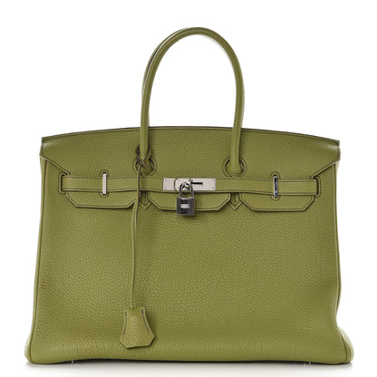 Hermes Togo Birkin 35 Vert Anis 1 of 31