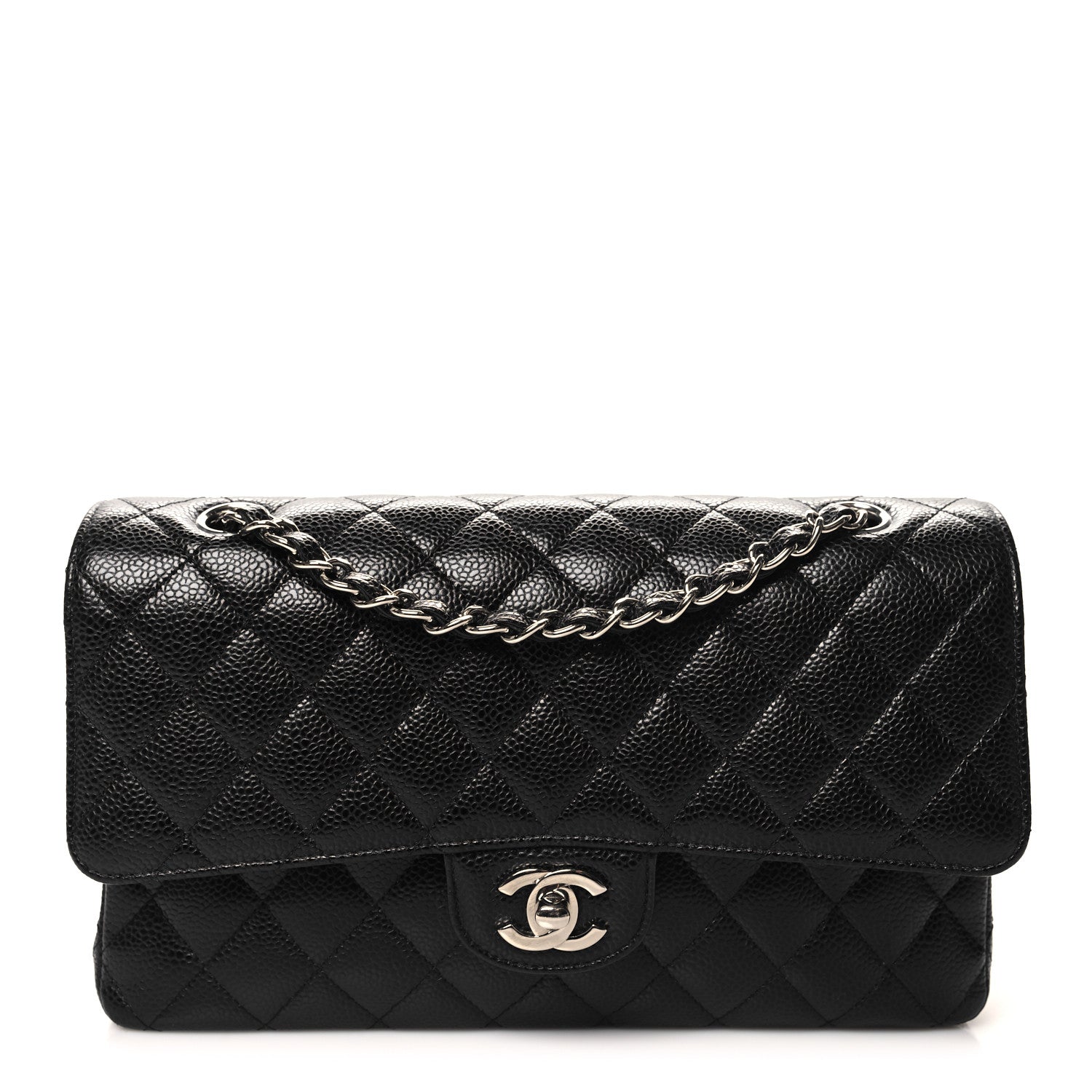 Chanel Caviar Quilted Medium Double Flap Black 1 of 10