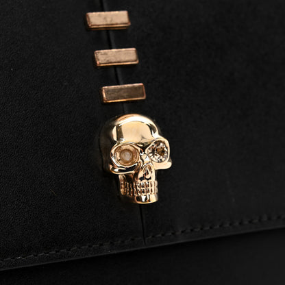 Alexander McQueen Calfskin Embellished Skull Mini Crossbody Bag Black 10 of 10