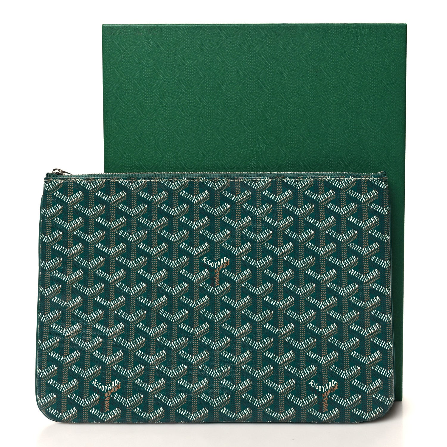Goyard Goyardine Senat Pochette MM Green 7 of 7
