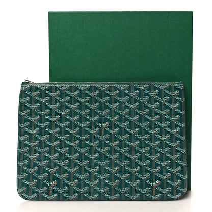 Goyard Goyardine Senat Pochette MM Green 7 of 7