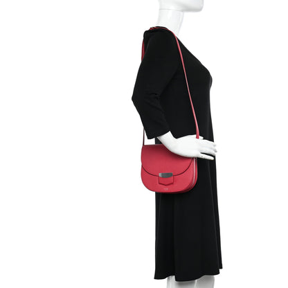 Celine Grained Calfskin Small Trotteur Bubble Pink 2 of 13
