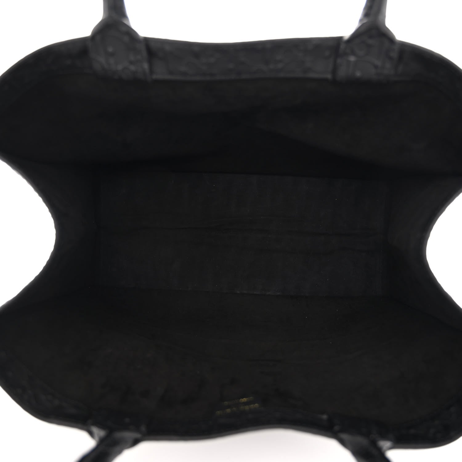 Christian Dior Oblique Calfskin Embossed Large Book Tote Black 4 of 9