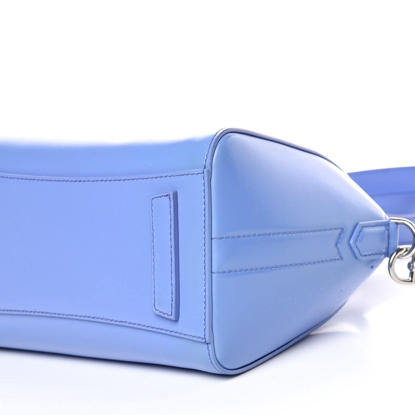 Shiny Lord Calfskin Mini Antigona Blue