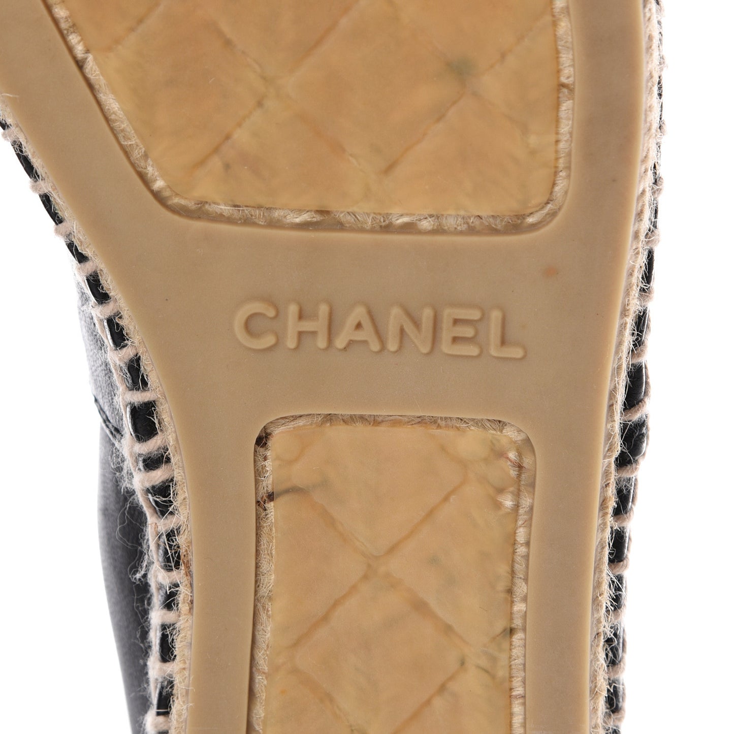 Lambskin CC Espadrilles 40 Black