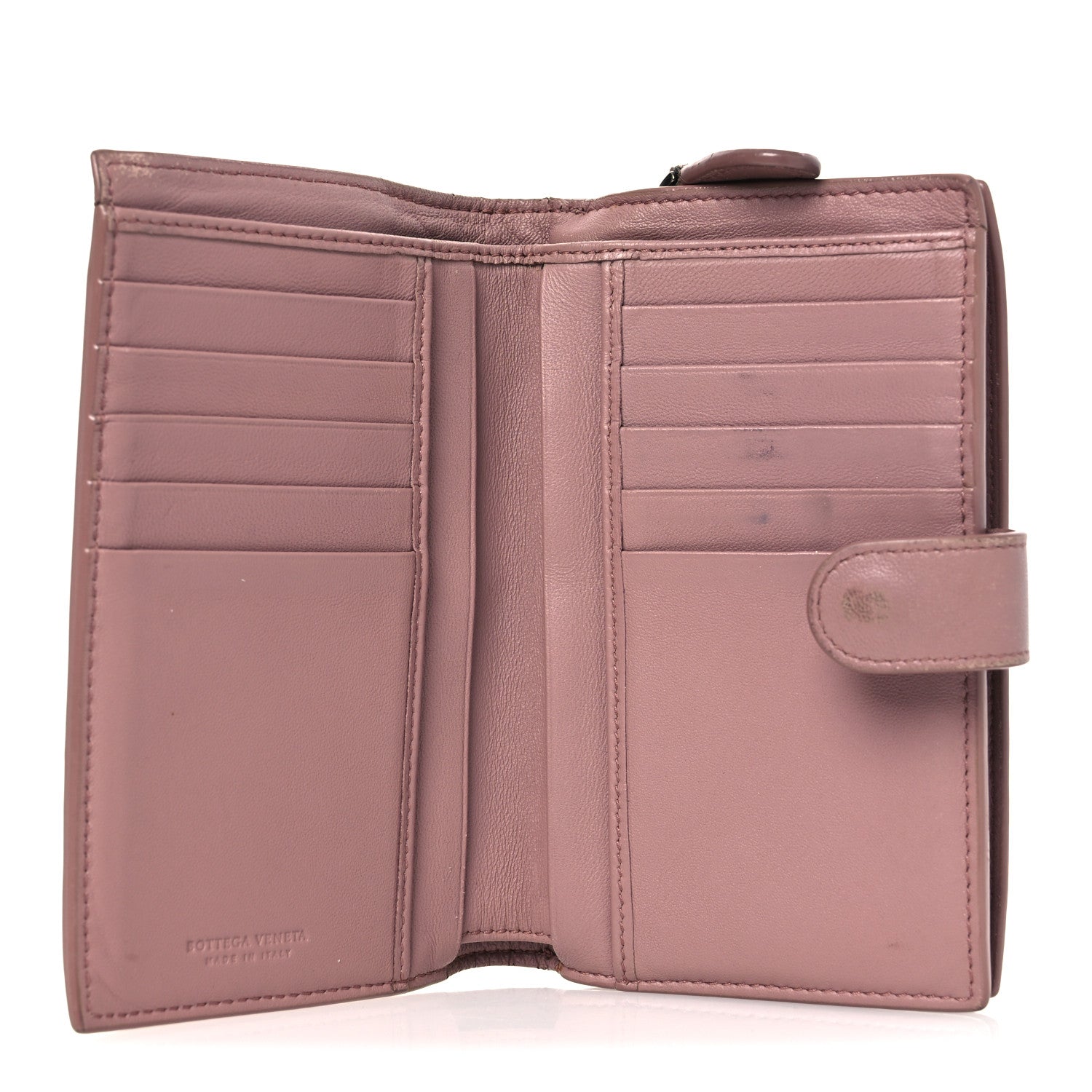 Bottega Veneta Nappa Intrecciato French Flap Wallet Mallow 5 of 12