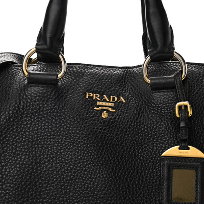 Prada Vitello Phenix Satchel Black 6 of 12