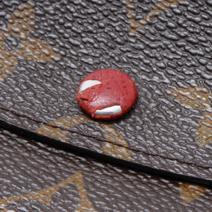 Louis Vuitton Monogram Emilie Wallet Red 5 of 8