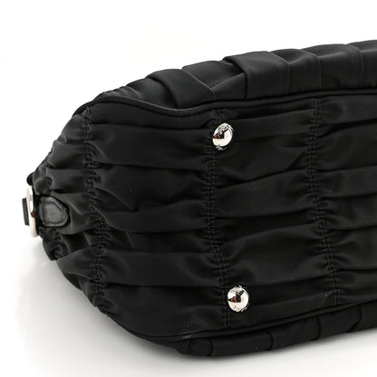 Prada Tessuto Nylon Gaufre Shopping Satchel Black 8 of 14