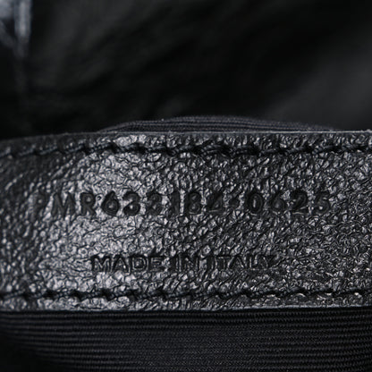 Saint Laurent Crinkled Calfskin Matelasse Monogram Medium Niki Chain Satchel Black 7 of 10