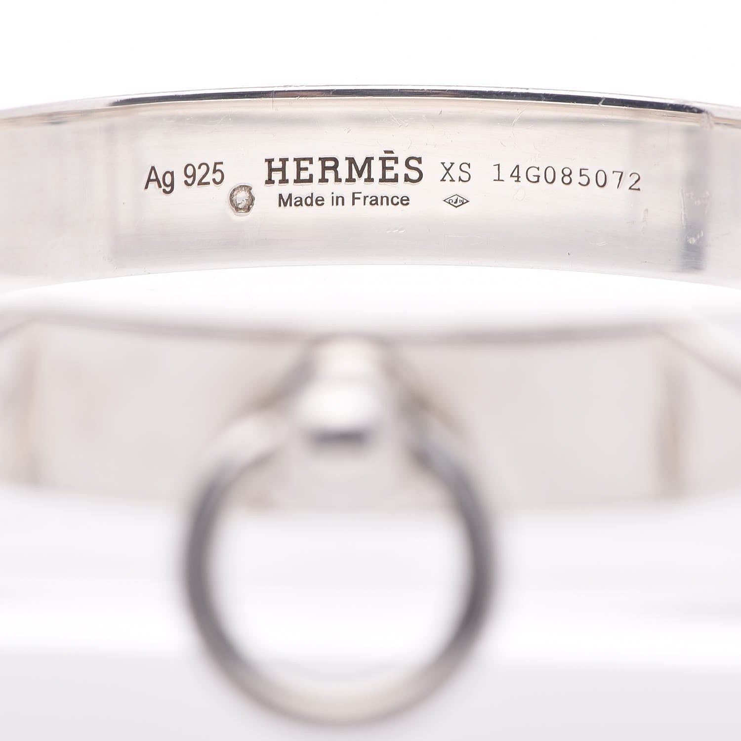 Hermes Sterling Silver PM Collier De Chien Bracelet XS 3 of 6