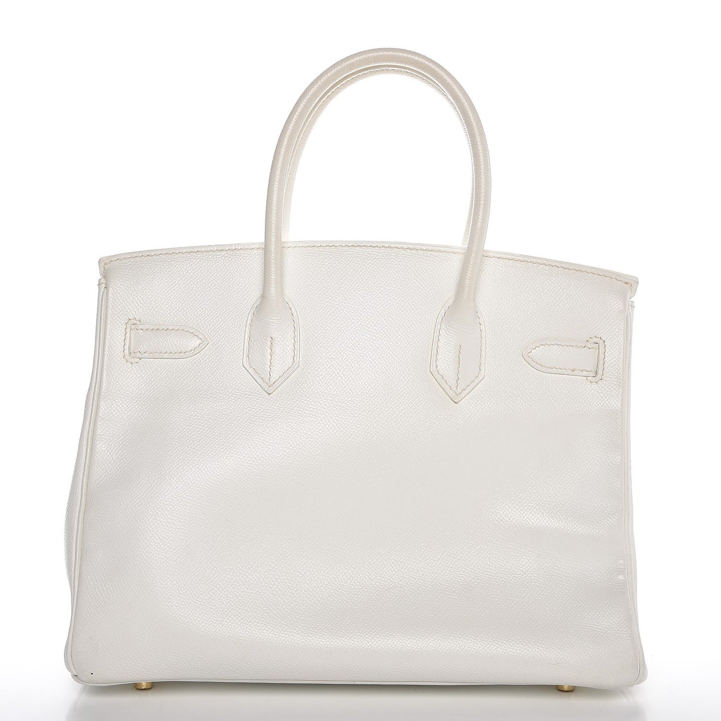 Epsom Birkin 30 White
