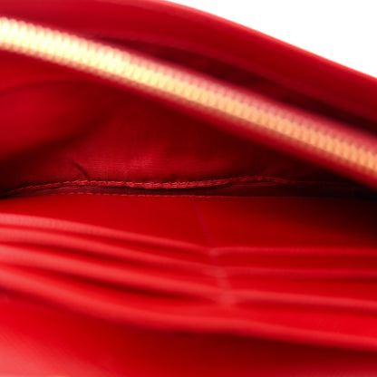 Prada Saffiano Wallet on Chain Fuoco 6 of 11