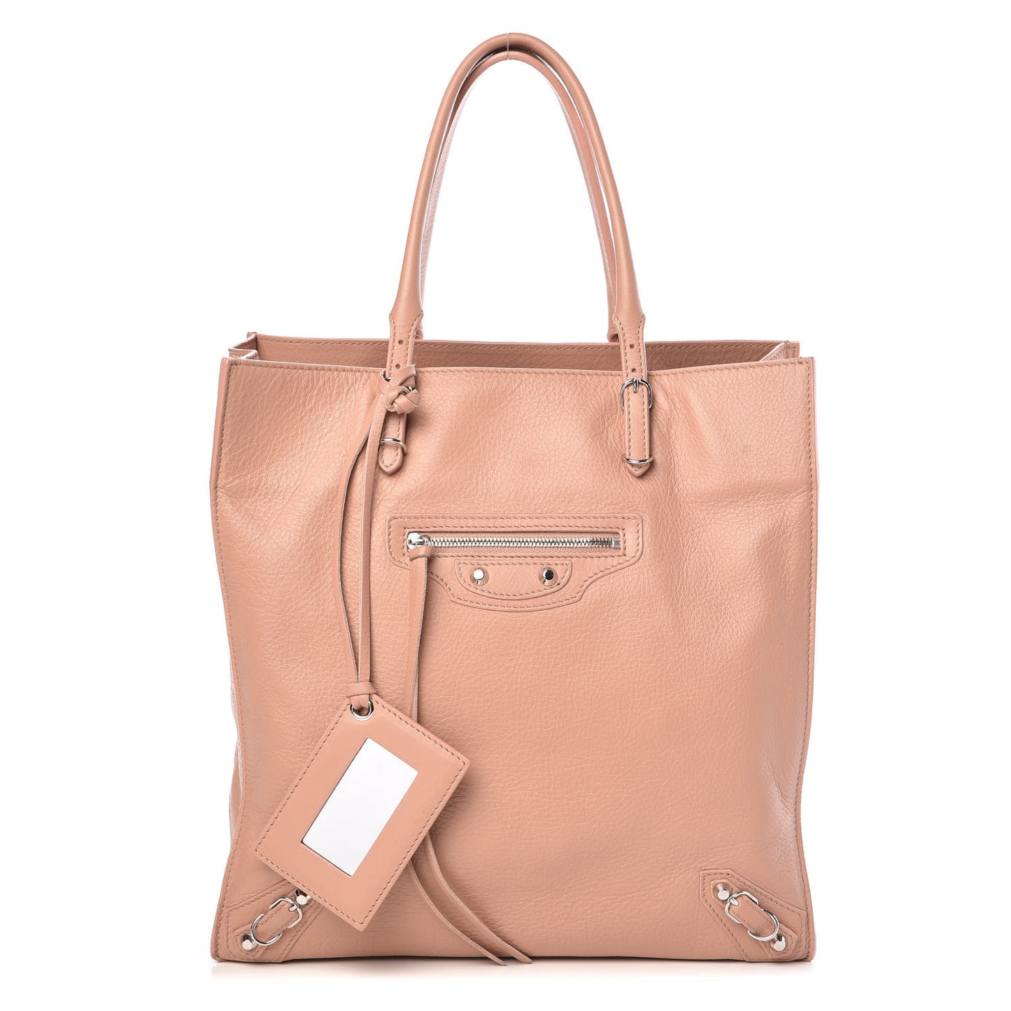 Veau Papier A5 Zip Around Tote Beige Desert