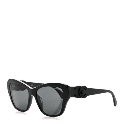 Chanel Acetate Lambskin CC Sunglasses 5457-Q-A Black 1 of 8