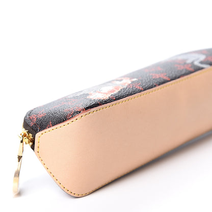 Louis Vuitton Catogram Elizabeth Pouch Orange Marron 4 of 8