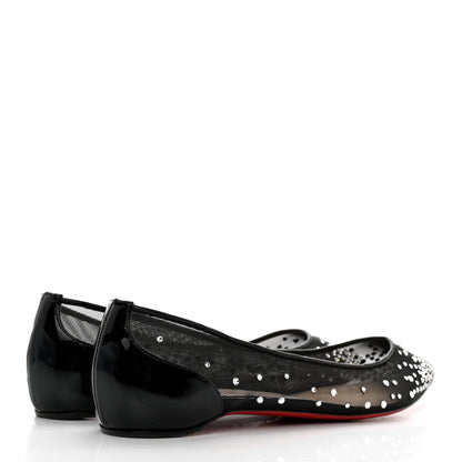 Christian Louboutin Crystal Strass Follies Flats 36.5 Black 4 of 10