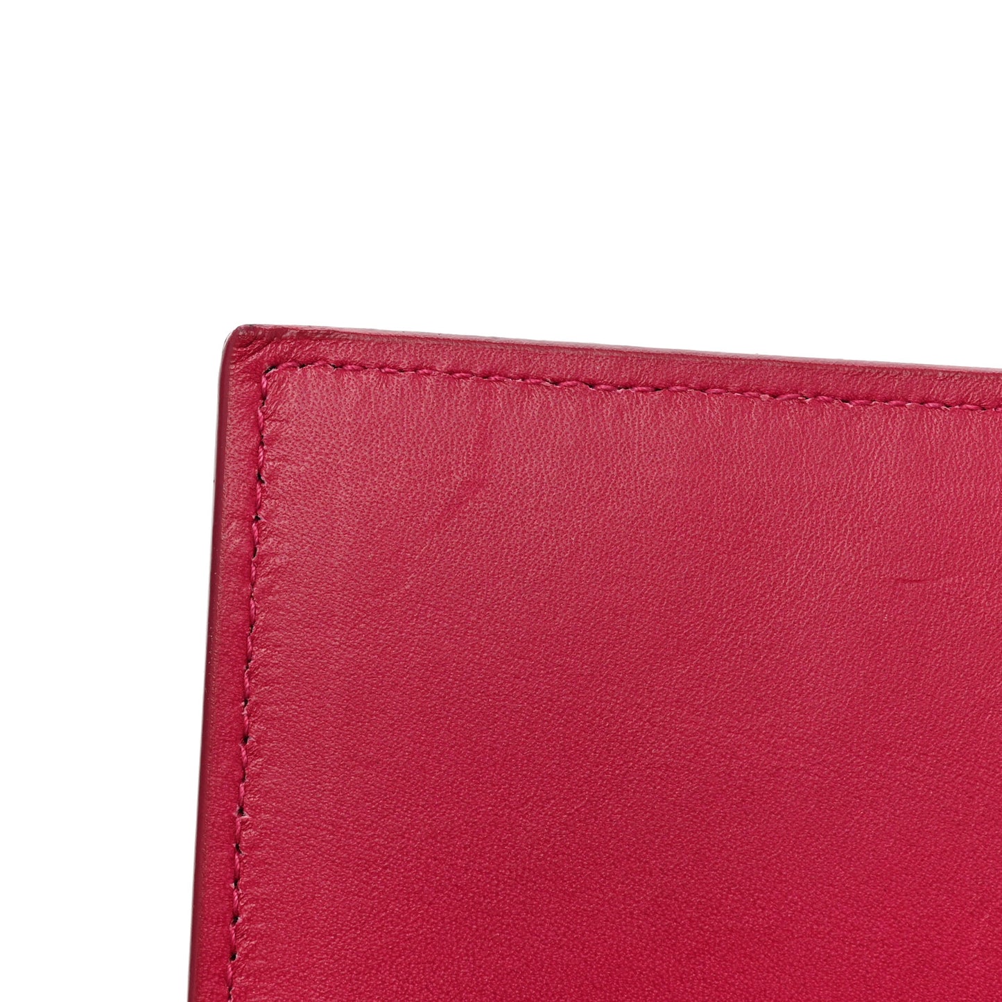 Grain de Poudre Classic Letters Chain Wallet Fuchsia