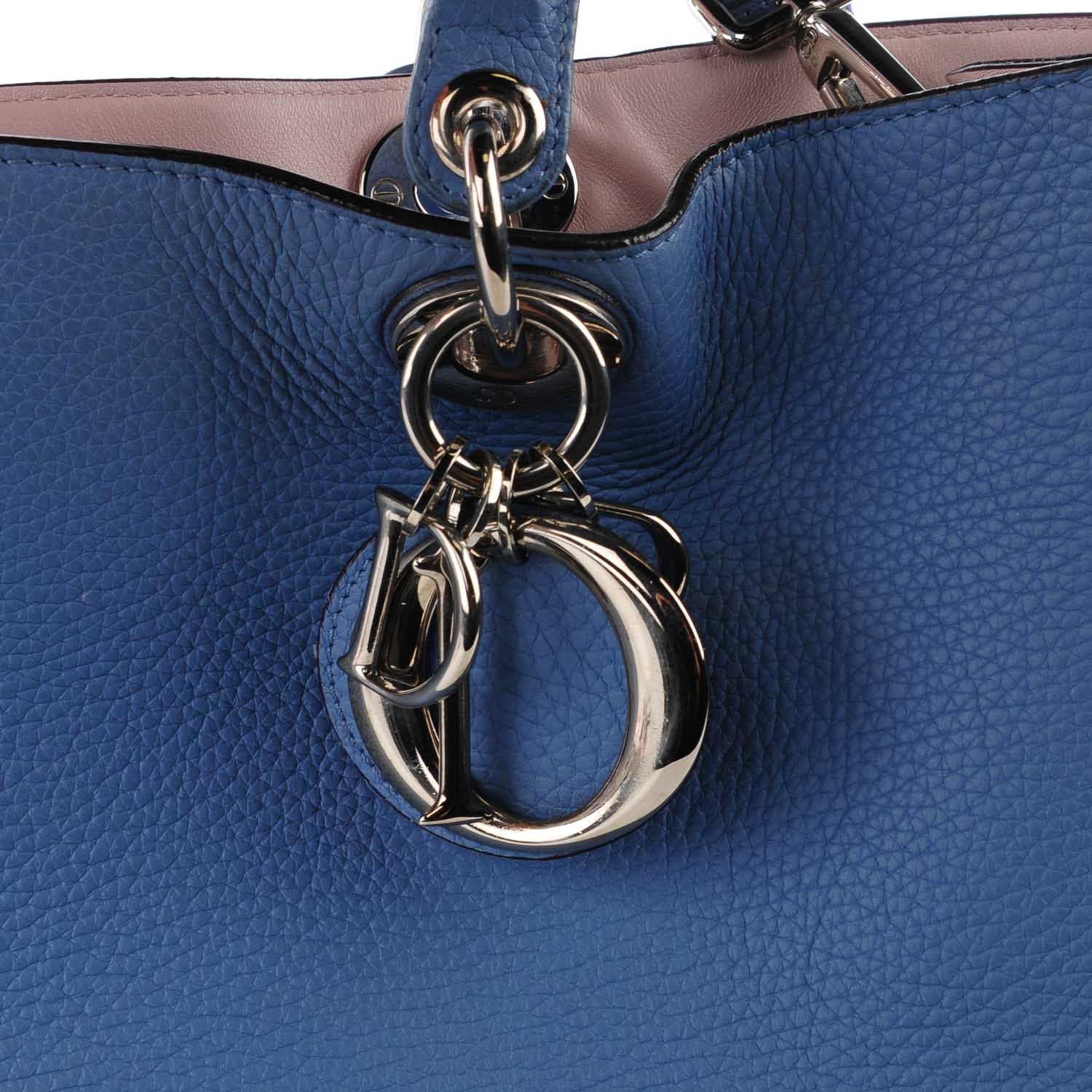 Christian Dior Bullcalf Large Diorissimo Bag Blue 7 of 10