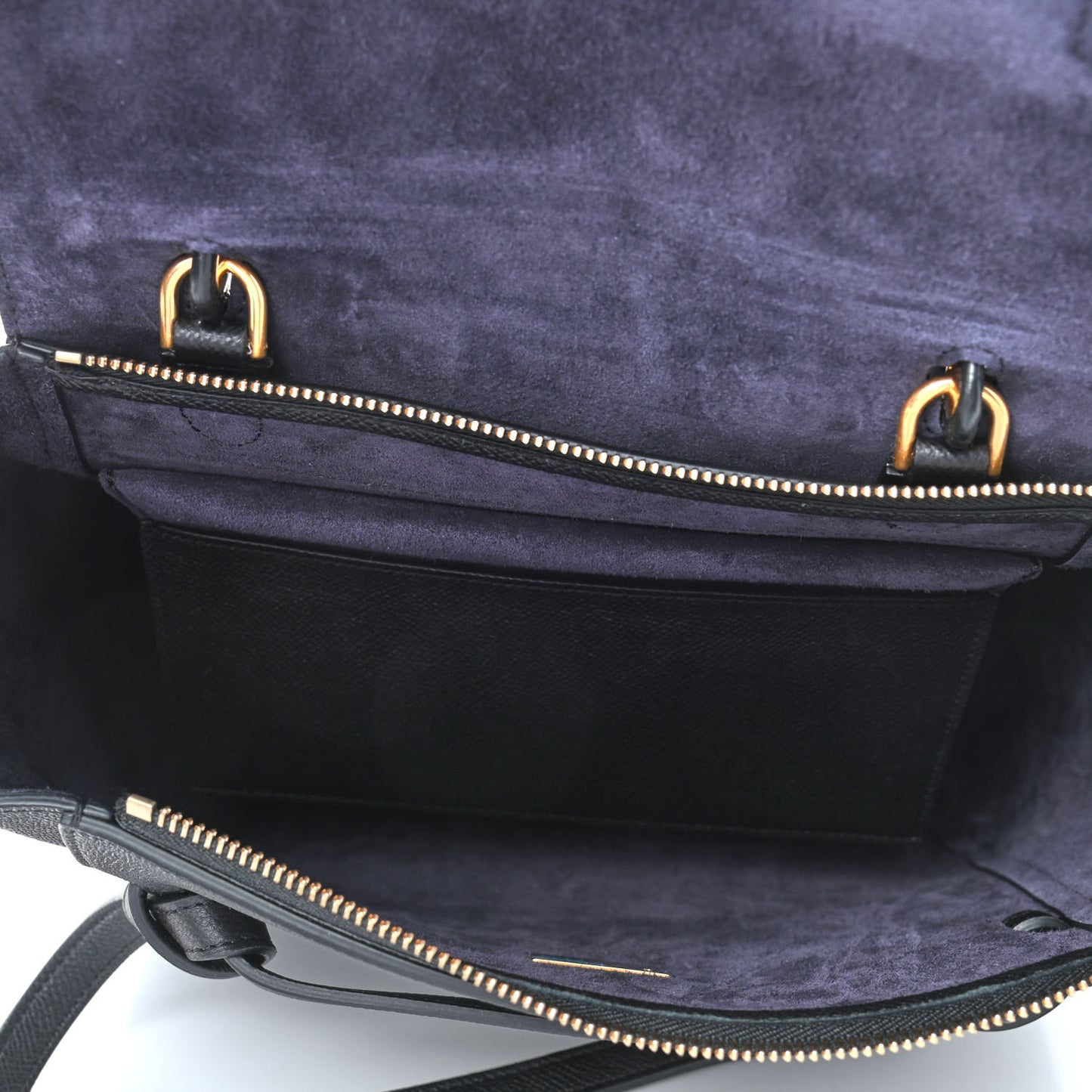 Grained Calfskin Micro Belt Bag Black