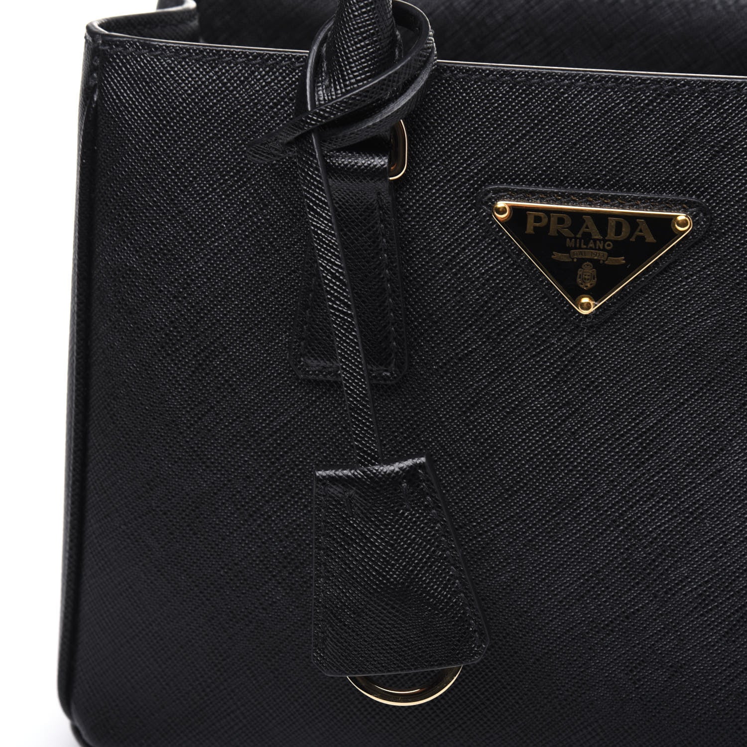 Prada Saffiano Lux Micro Galleria Shoulder Bag Black 19 of 19
