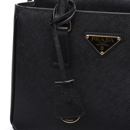 Prada Saffiano Lux Micro Galleria Shoulder Bag Black 19 of 19