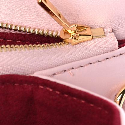 Louis Vuitton Lambskin Embossed Monogram Pochette Coussin Rose 9 of 10