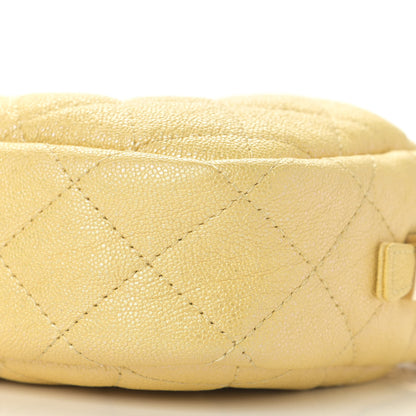 Chanel Iridescent Caviar Quilted Small Timeless Camera Case Yellow 10 of 10