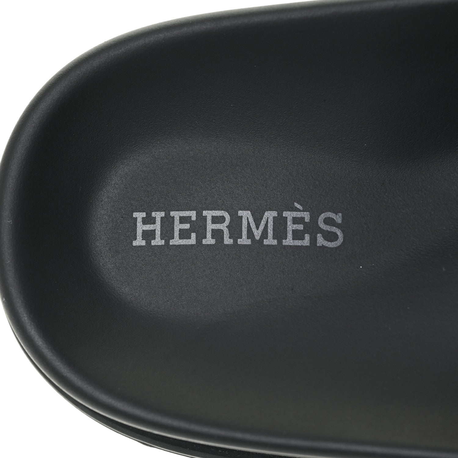 Hermes Calfskin Womens Chypre Sandals 37.5 Black 7 of 11