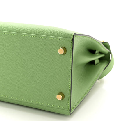 Hermes Epsom Kelly Sellier 28 Vert Criquet 10 of 11