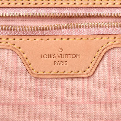 Louis Vuitton Damier Azur Neo Neverfull MM Rose Ballerine 7 of 9