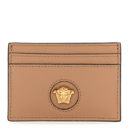 Versace Calfskin Medusa Card Holder Brown 1 of 6