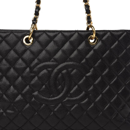 Chanel Caviar Quilted XL Grand Shopping Tote GST Black 10 of 10