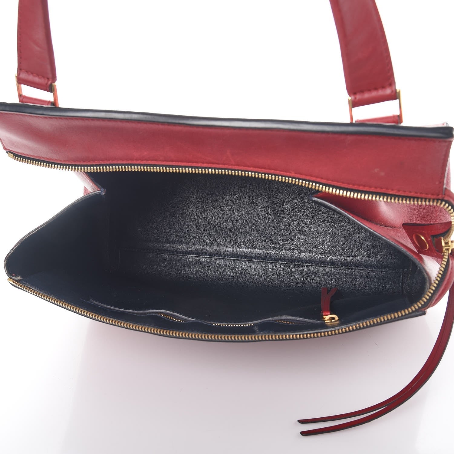 Celine Smooth Calfskin Medium Edge Shoulder Bag Red 5 of 16