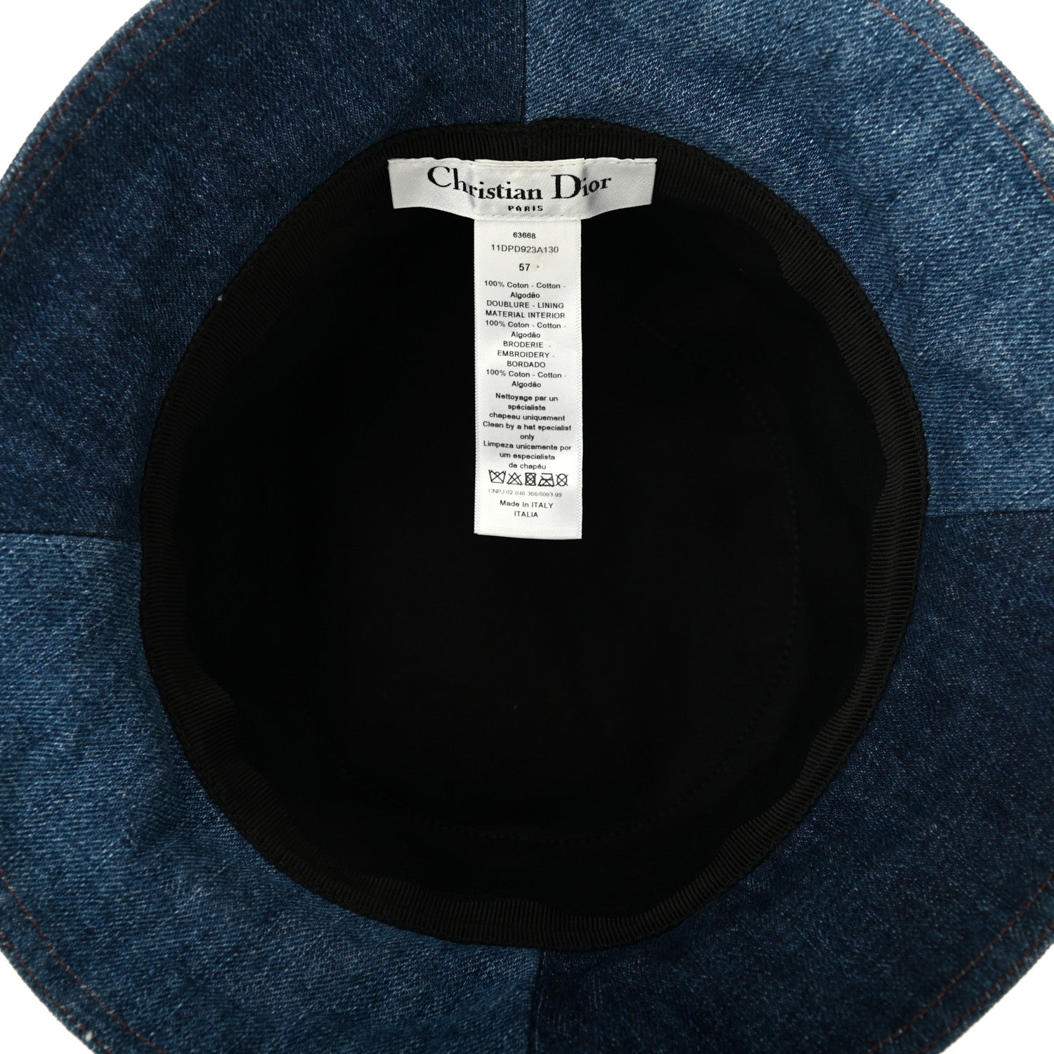Christian Dior Denim Bucket Hat 57 Blue 841348 – FASHIONPHILE