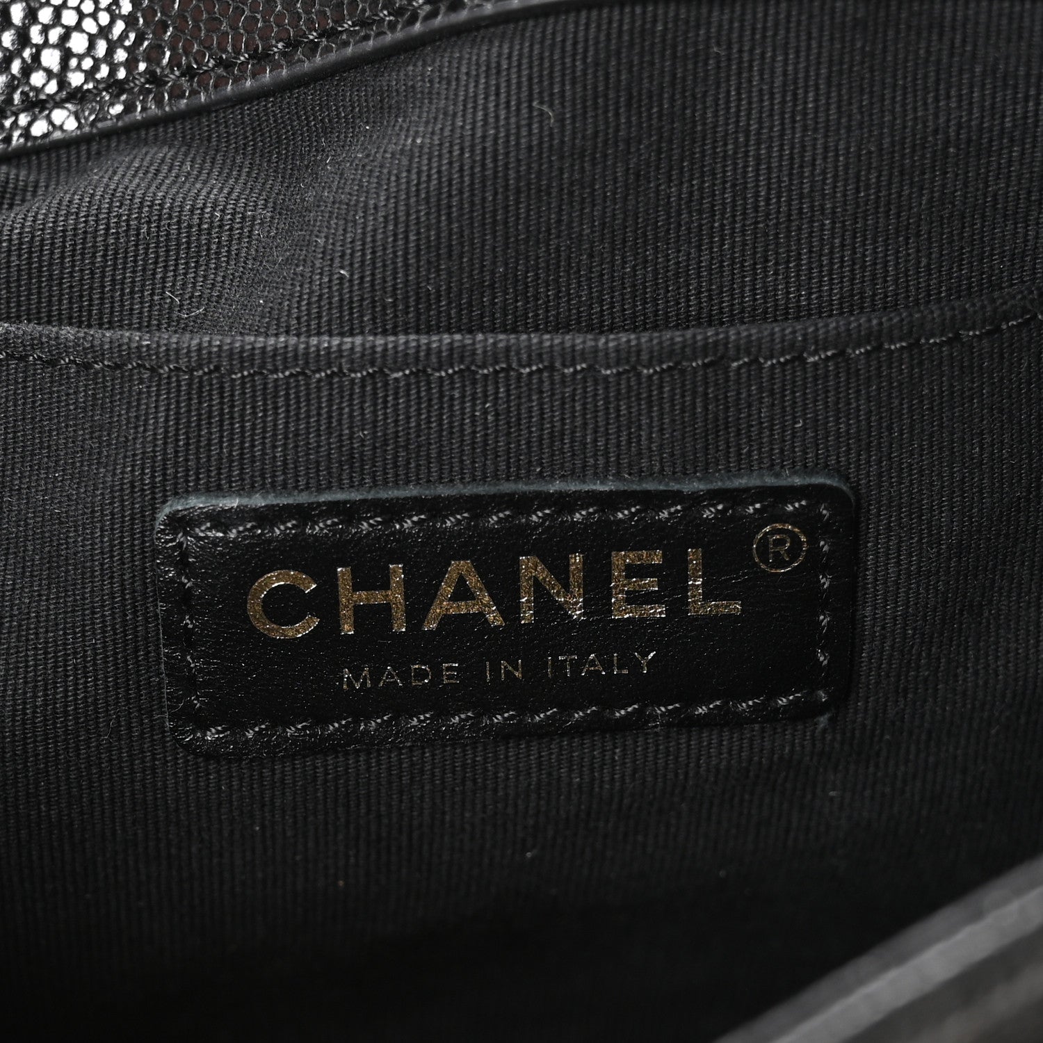 Chanel Shiny Caviar Quilted Medium Duma Pockets Drawstring Backpack Black 6 of 10