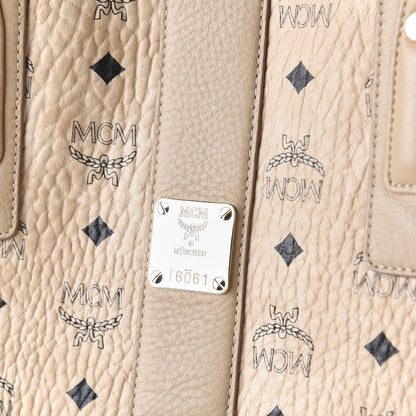 MCM Visetos Medium Liz Reversible Shopper Tote Beige 11 of 12