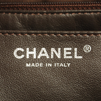 Chanel Patent Quilted Jumbo Single Flap Dark Brown 7 of 8