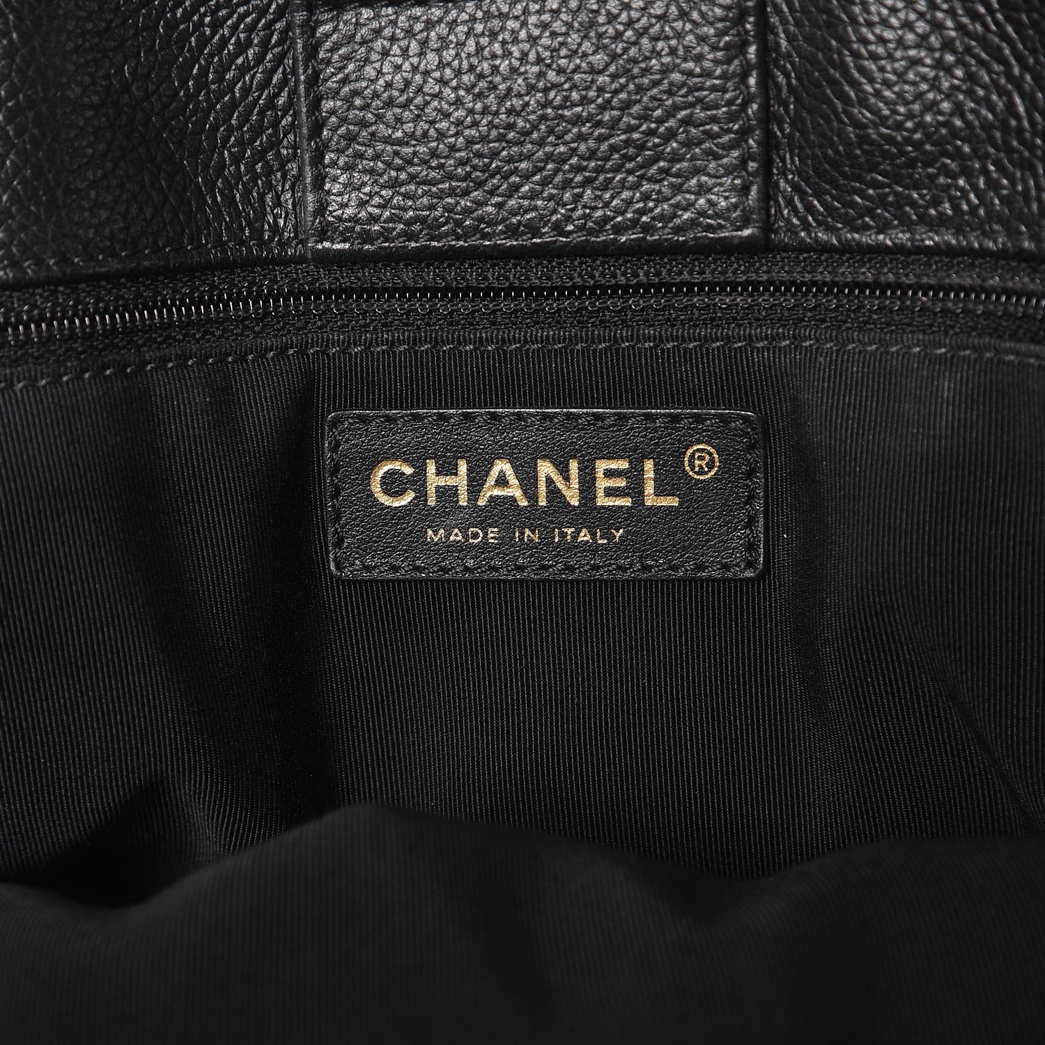 Chanel Calfskin Cerf Executive Shopper Tote Black 7 of 14