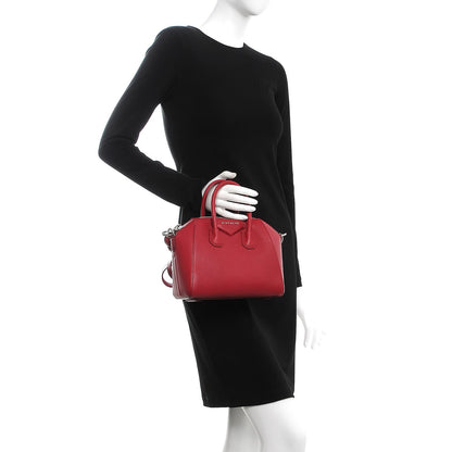 Givenchy Sugar Goatskin Mini Antigona Raspberry 3 of 8