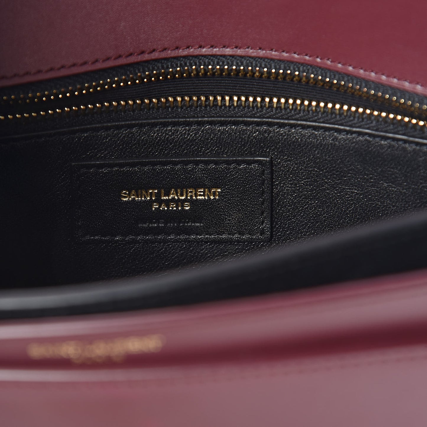 Smooth Calfskin Monogram Cassandra Clasp Bag Rouge Legion