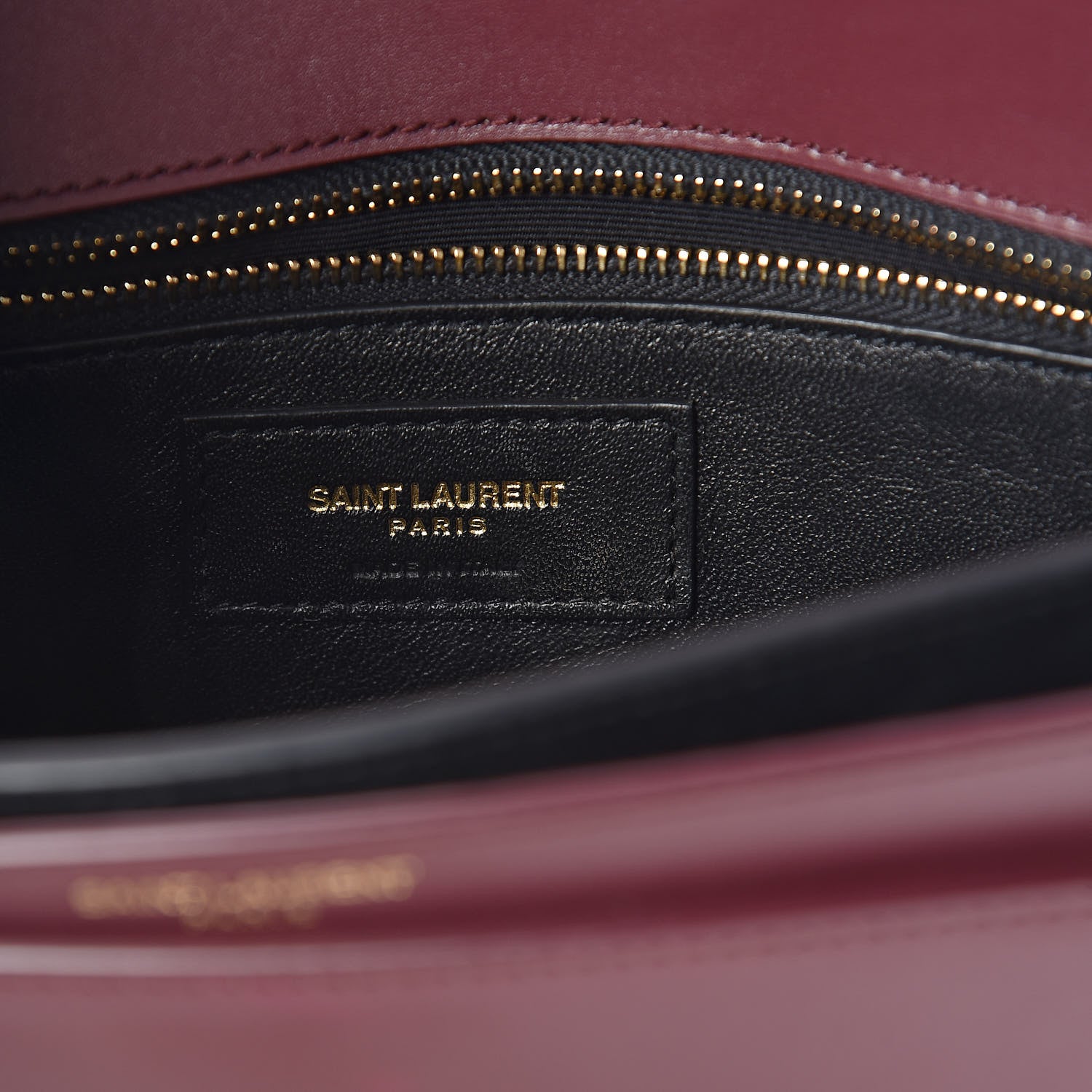 Saint Laurent Smooth Calfskin Monogram Cassandra Clasp Bag Rouge Legion 6 of 9